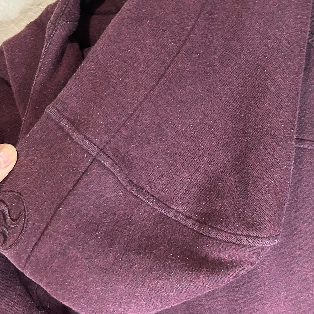 Lululemon Light As Warmth Scuba Hoodie Size 6 Heathered Dark Adobe - Picture 6 of 7